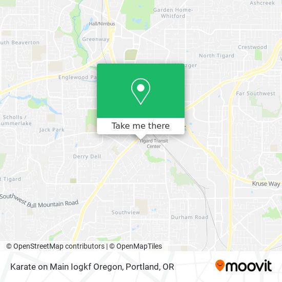 Karate on Main Iogkf Oregon map