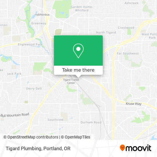 Mapa de Tigard Plumbing