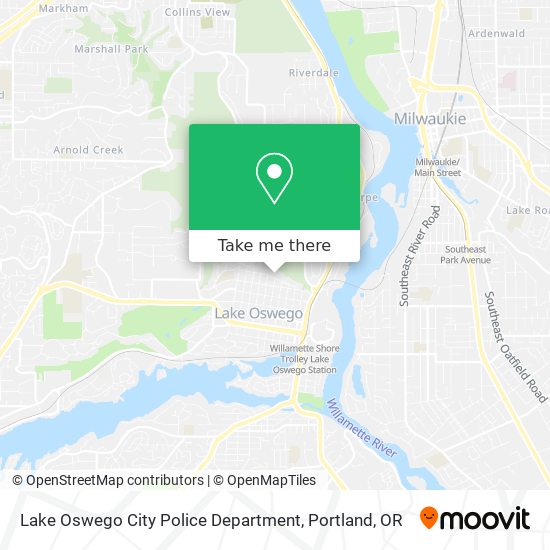 Mapa de Lake Oswego City Police Department