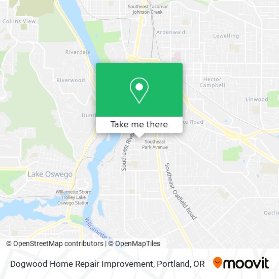 Dogwood Home Repair Improvement map