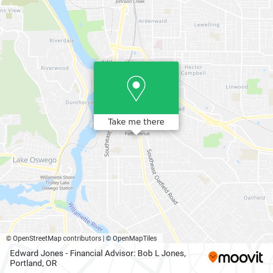 Mapa de Edward Jones - Financial Advisor: Bob L Jones
