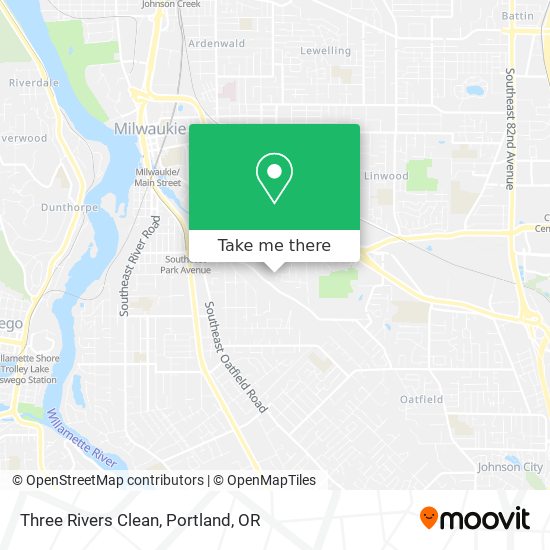 Three Rivers Clean map