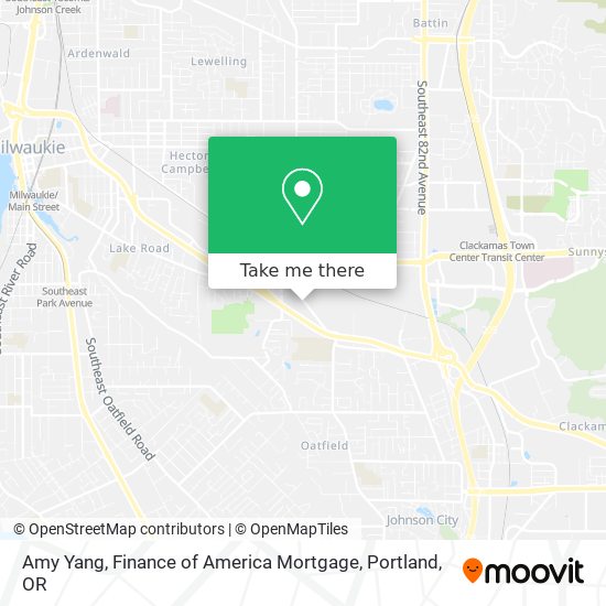 Mapa de Amy Yang, Finance of America Mortgage