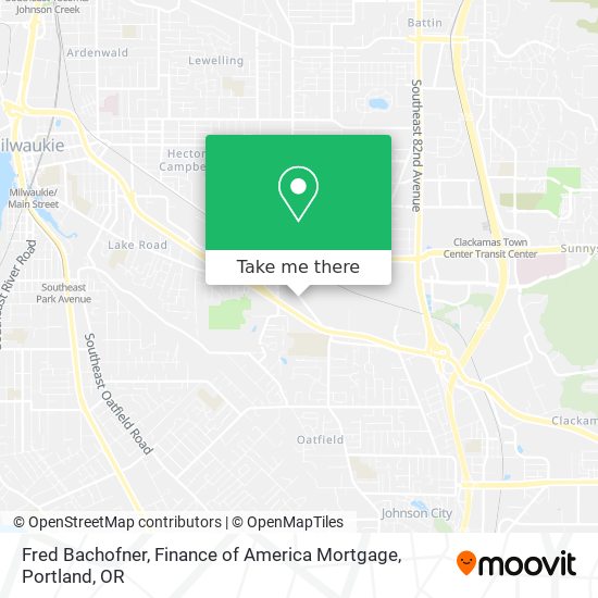 Mapa de Fred Bachofner, Finance of America Mortgage
