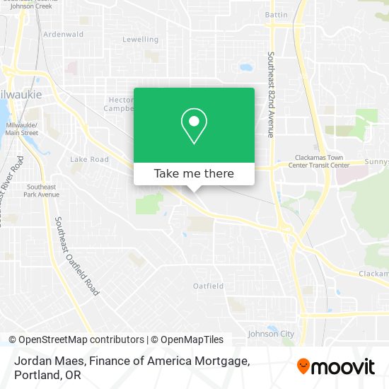 Mapa de Jordan Maes, Finance of America Mortgage