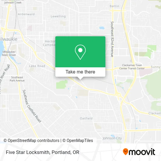 Five Star Locksmith map