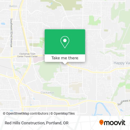 Red Hills Construction map