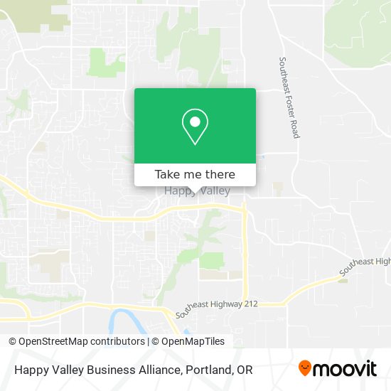 Mapa de Happy Valley Business Alliance