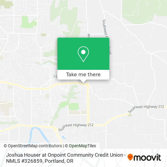 Joshua Houser at Onpoint Community Credit Union - NMLS #326859 map