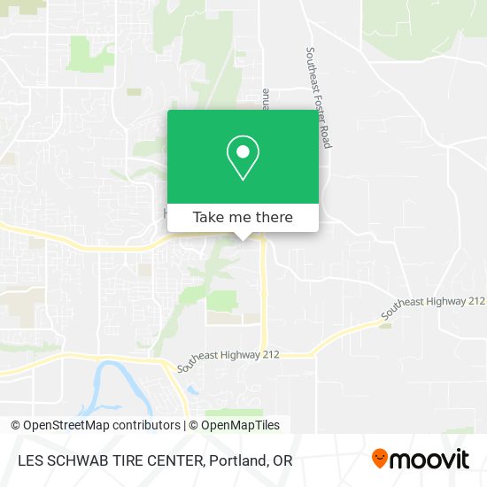 LES SCHWAB TIRE CENTER map