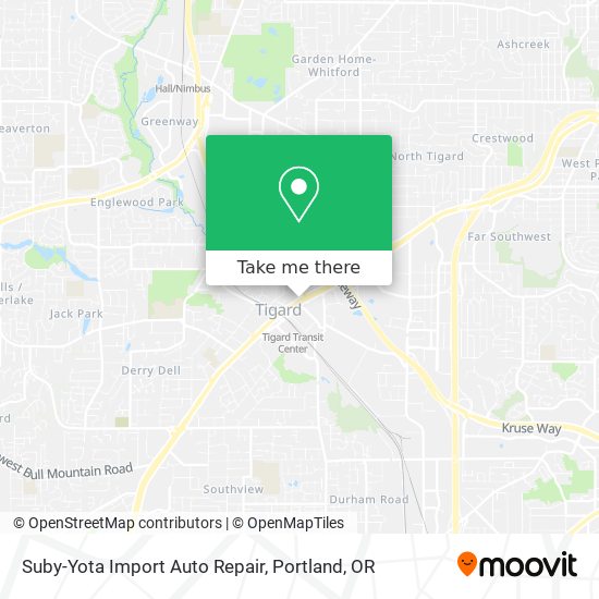 Mapa de Suby-Yota Import Auto Repair