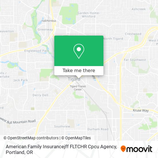 Mapa de American Family Insurancejff FLTCHR Cpcu Agency