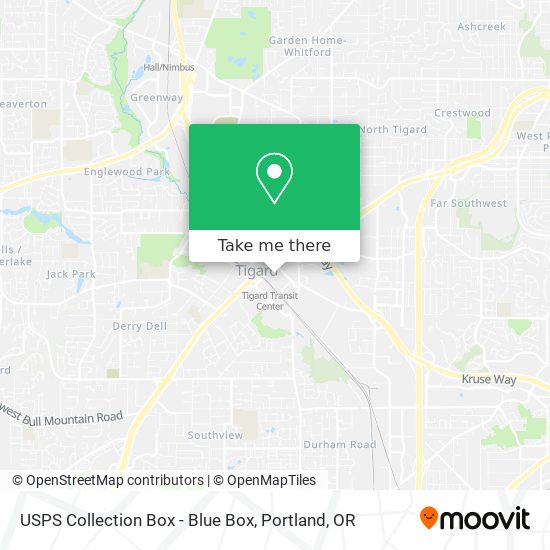 USPS Collection Box - Blue Box map