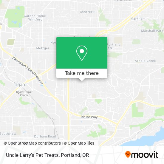 Uncle Larry's Pet Treats map