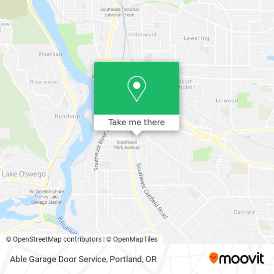 Mapa de Able Garage Door Service