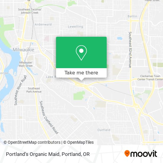 Mapa de Portland's Organic Maid