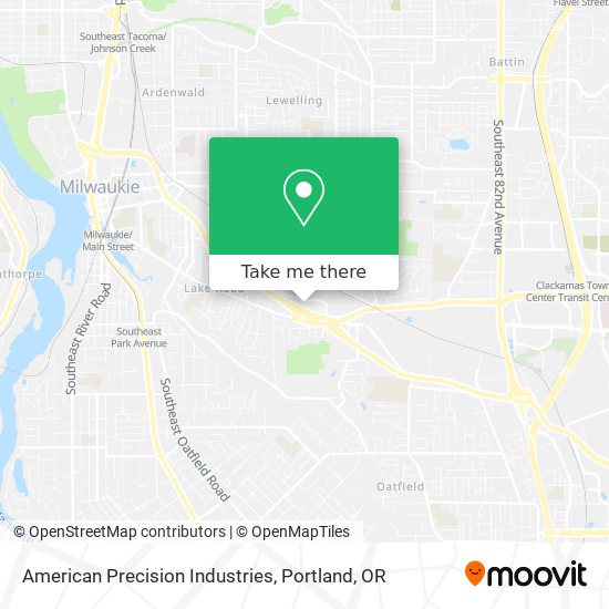Mapa de American Precision Industries