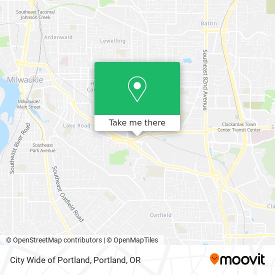 Mapa de City Wide of Portland