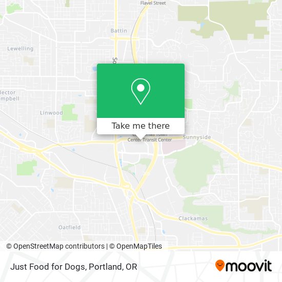 Just Food for Dogs map