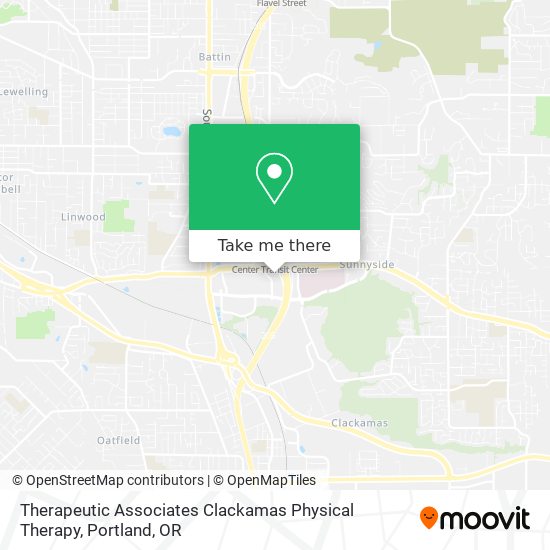 Therapeutic Associates Clackamas Physical Therapy map