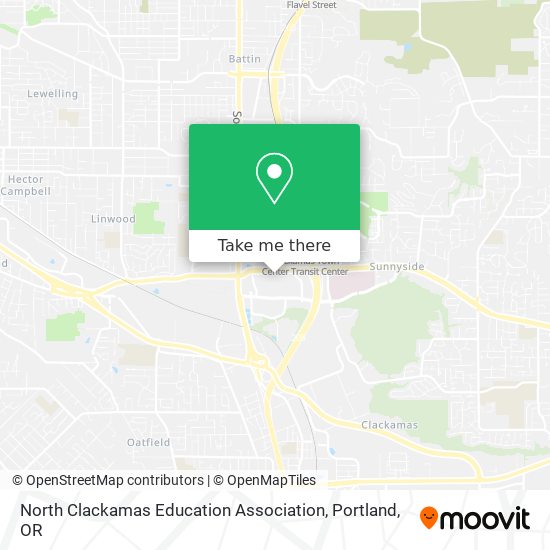 North Clackamas Education Association map