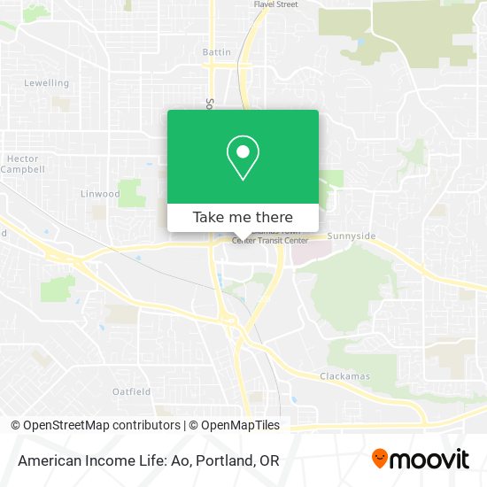Mapa de American Income Life: Ao