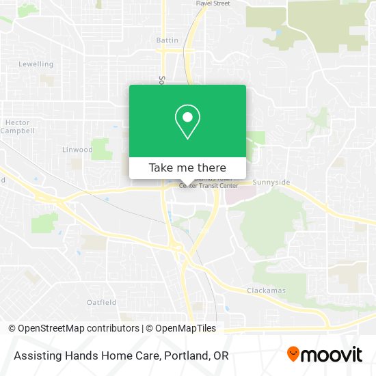 Mapa de Assisting Hands Home Care