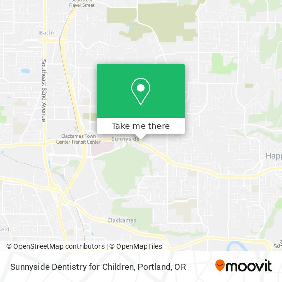 Mapa de Sunnyside Dentistry for Children