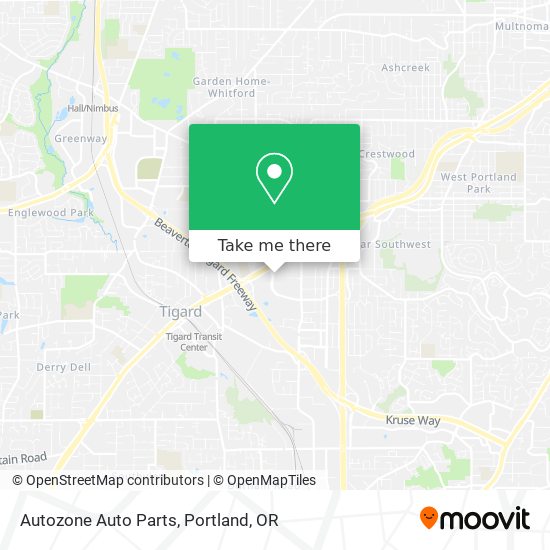 Mapa de Autozone Auto Parts