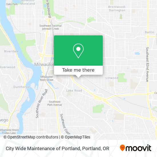 Mapa de City Wide Maintenance of Portland