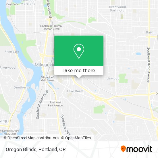 Mapa de Oregon Blinds