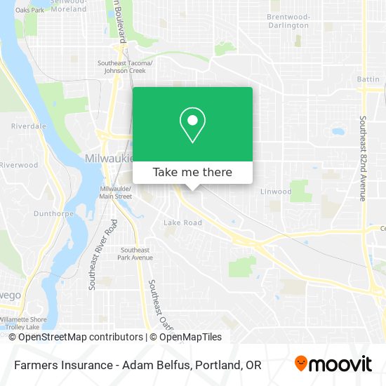 Farmers Insurance - Adam Belfus map