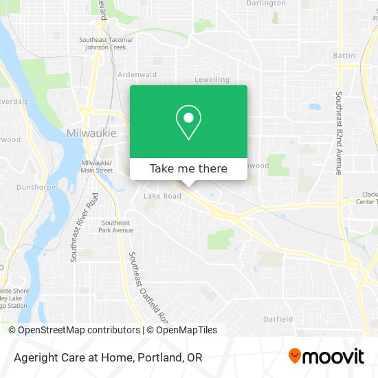 Ageright Care at Home map