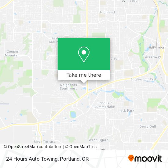 24 Hours Auto Towing map