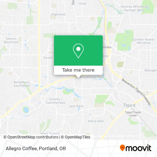 Mapa de Allegro Coffee