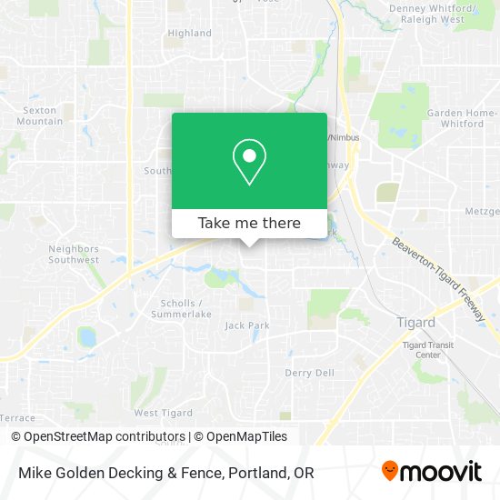 Mapa de Mike Golden Decking & Fence