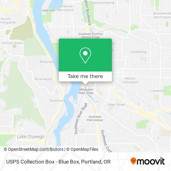 USPS Collection Box - Blue Box map