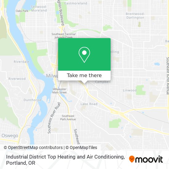Industrial District Top Heating and Air Conditioning map