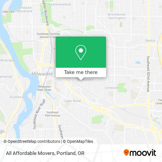 All Affordable Movers map