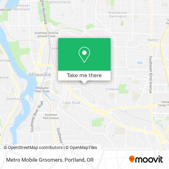 Mapa de Metro Mobile Groomers