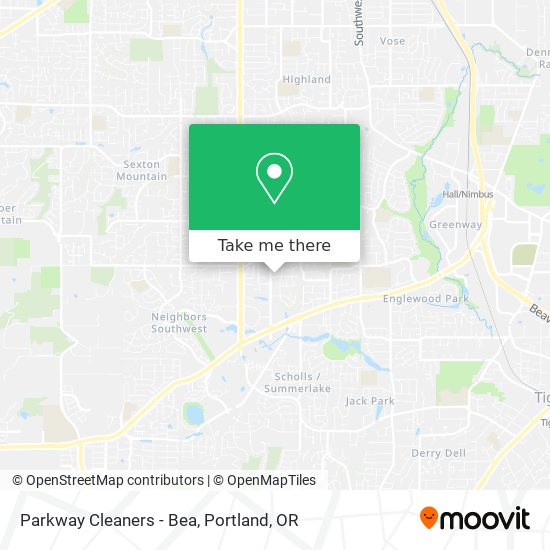 Parkway Cleaners - Bea map