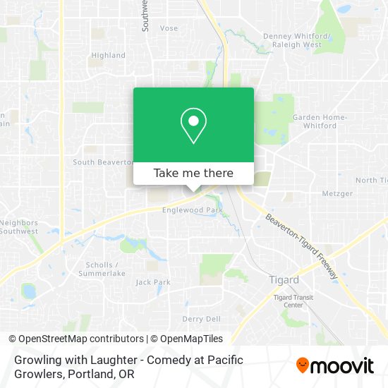Growling with Laughter - Comedy at Pacific Growlers map