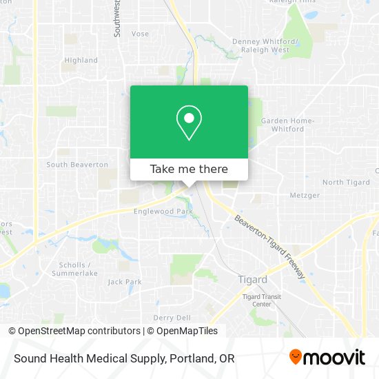 Mapa de Sound Health Medical Supply