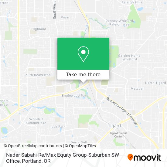 Nader Sabahi-Re / Max Equity Group-Suburban SW Office map