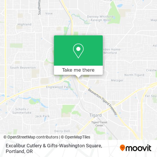 Mapa de Excalibur Cutlery & Gifts-Washington Square