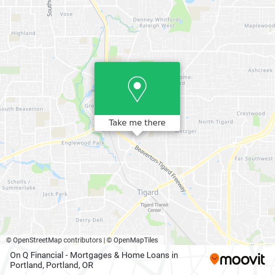 Mapa de On Q Financial - Mortgages & Home Loans in Portland