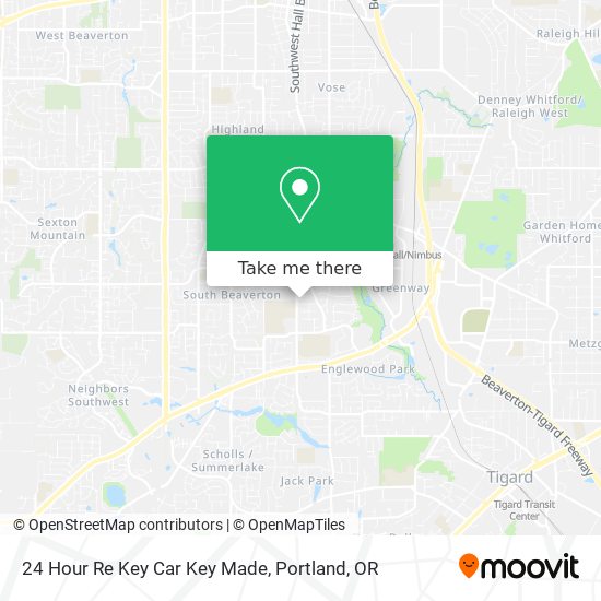 24 Hour Re Key Car Key Made map