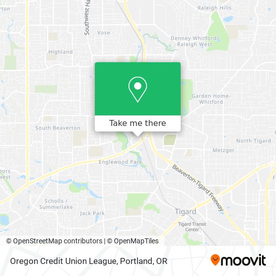 Oregon Credit Union League map