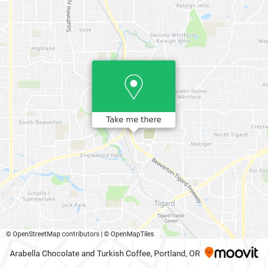 Mapa de Arabella Chocolate and Turkish Coffee