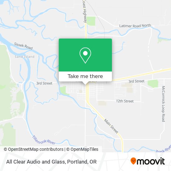 All Clear Audio and Glass map